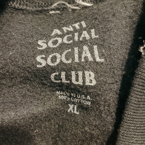 Men’s Anti Social Social Club XL Crewneck - Picture 3 of 3